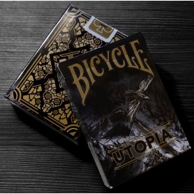 Bicycle Utopia (Black Gold) playing cards