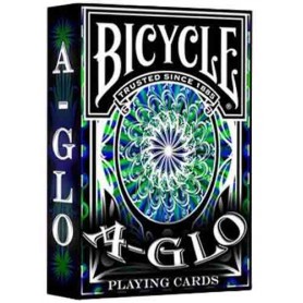 Bicycle A Glo playing cards (blue)