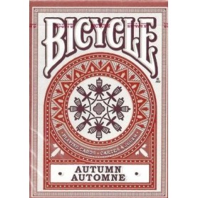 Bicycle Autumn playing cards (red)