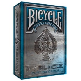 Bicycle Metal Rider Back (Blue) playing cards